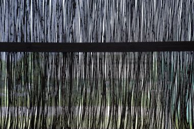 Onların twigs çit arka plan.