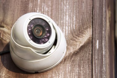 Açık çalışma Cctv güvenlik kamera.