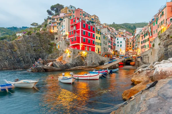 Riomaggiore, Cinque Terre, Liguria, Itálie — Stock fotografie