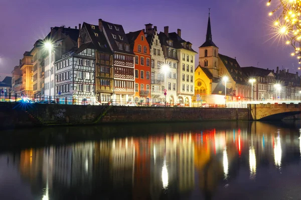 Reggel embankment, Strasbourg, elzászi — Stock Fotó