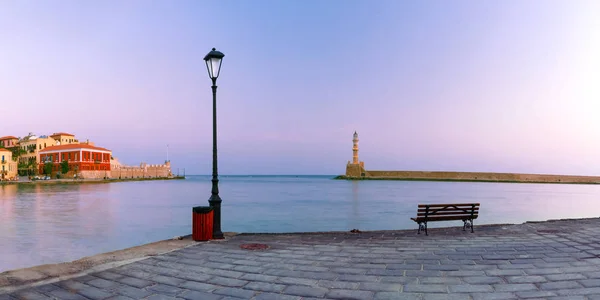 Starý přístav, Chania, Kréta, Řecko — Stock fotografie