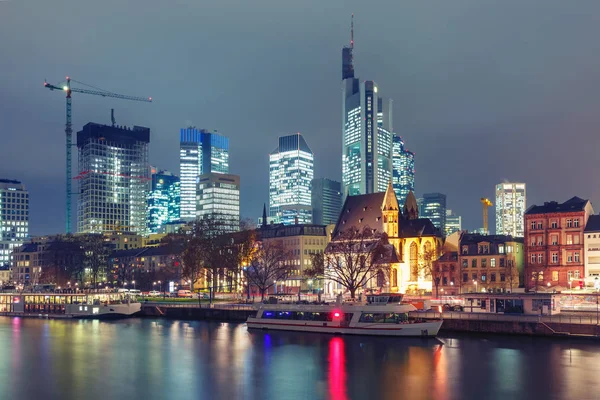 Frankfurt nad Mohanem ráno, Německo — Stock fotografie