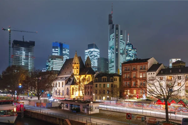 Frankfurt am Main το πρωί, Γερμανία — Φωτογραφία Αρχείου