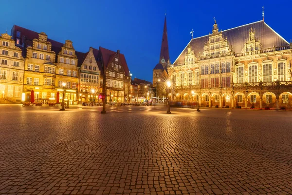 Antigua Plaza del Mercado de Bremen en Bremen, Alemania —  Fotos de Stock