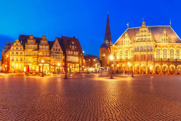 Antigua Plaza del Mercado de Bremen en Bremen, Alemania —  Fotos de Stock