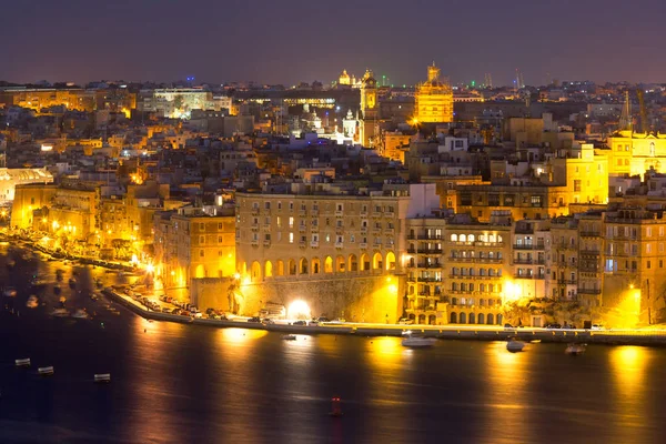 Aerial view of Senglea from Valletta, Malta Royalty Free Stock Photos