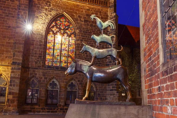 The Bremen Town Musicians in Bremen, Germany — Stock Photo, Image