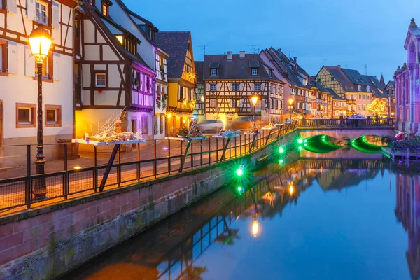 Christmas Little Venice in Colmar, Alsace, France — Stock Photo, Image