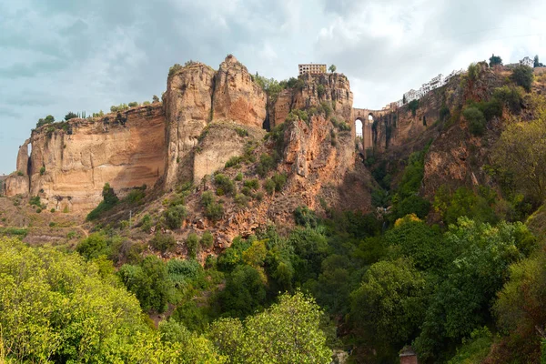 Puente Nuevo, Ny bro, i Ronda, Spania – stockfoto