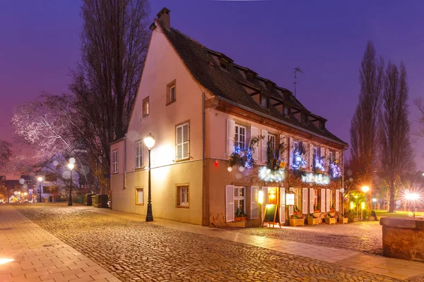 Rumah Natal di Strasbourg, Alsace, Perancis — Stok Foto