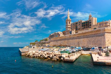 Valletta Skyline in sunny day, Malta clipart