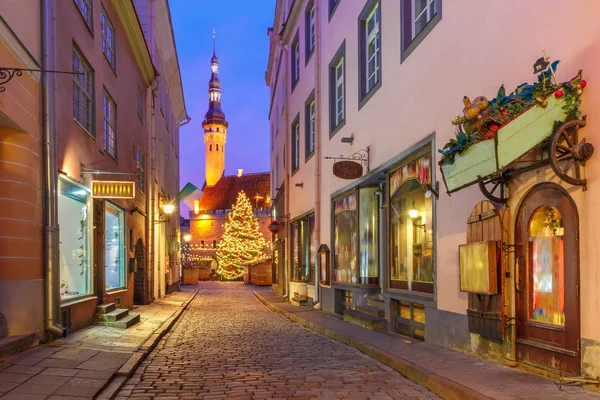 Mercado de Natal em Tallinn, Estónia — Fotografia de Stock