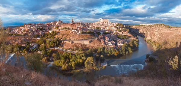 Panorama z Toledo, Castilla La Mancha, Hiszpania — Zdjęcie stockowe