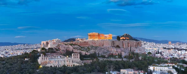 Akropolis und Parthenon in Athen, Griechenland — Stockfoto