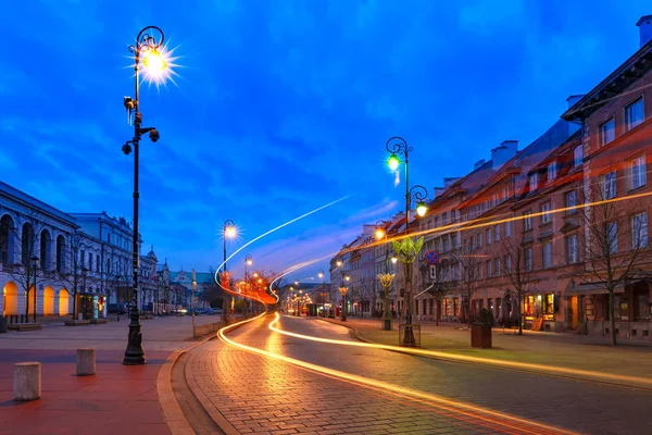 Beautiful street in Old Town of Warsaw, Poland — Stock Photo, Image