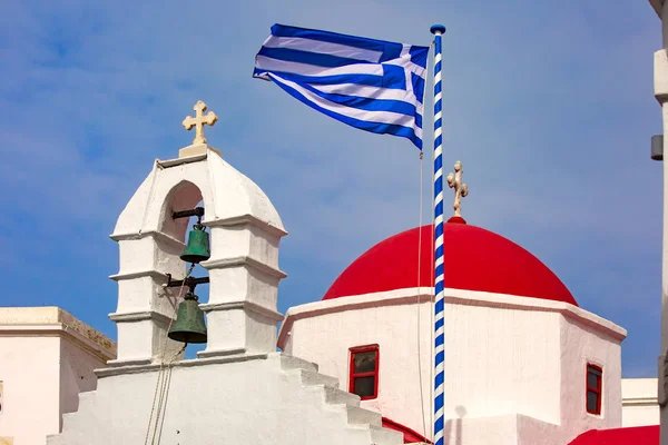 Agia Kyriaki Igreja na ilha Mykonos, Grécia — Fotografia de Stock