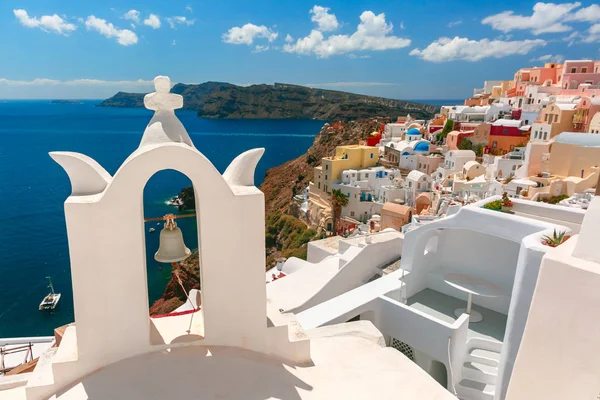 Pintoresca vista de Oia, Santorini, Grecia — Foto de Stock