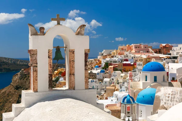 Pintoresca vista de Oia, Santorini, Grecia — Foto de Stock