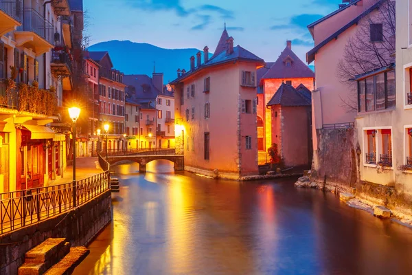 Annecy, nazývané Benátky Alp, Francie — Stock fotografie