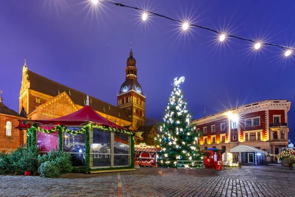Julmarknad i riga, Lettland — Stockfoto