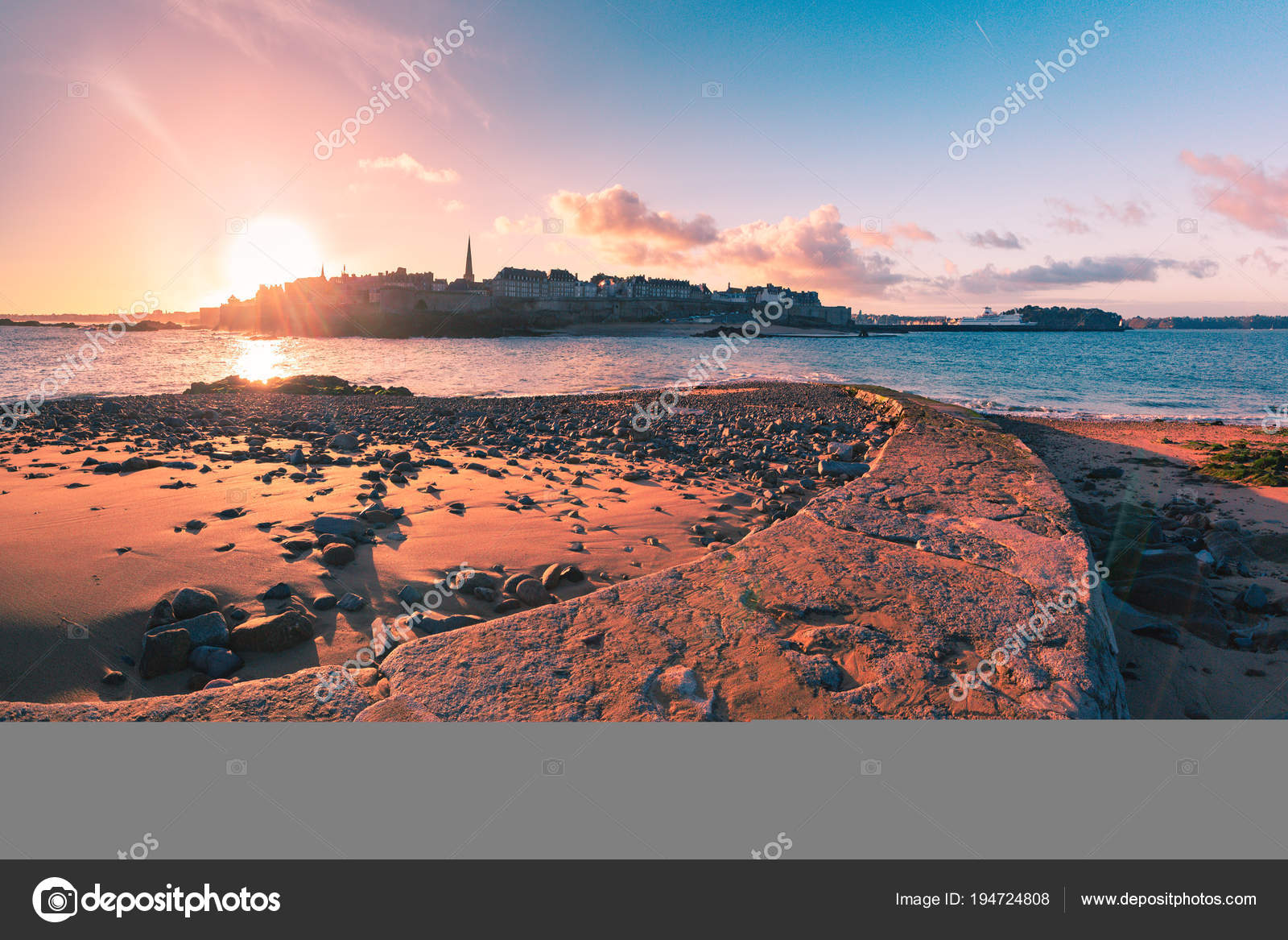 Forteresse Médiévale Saint Malo Bretagne France