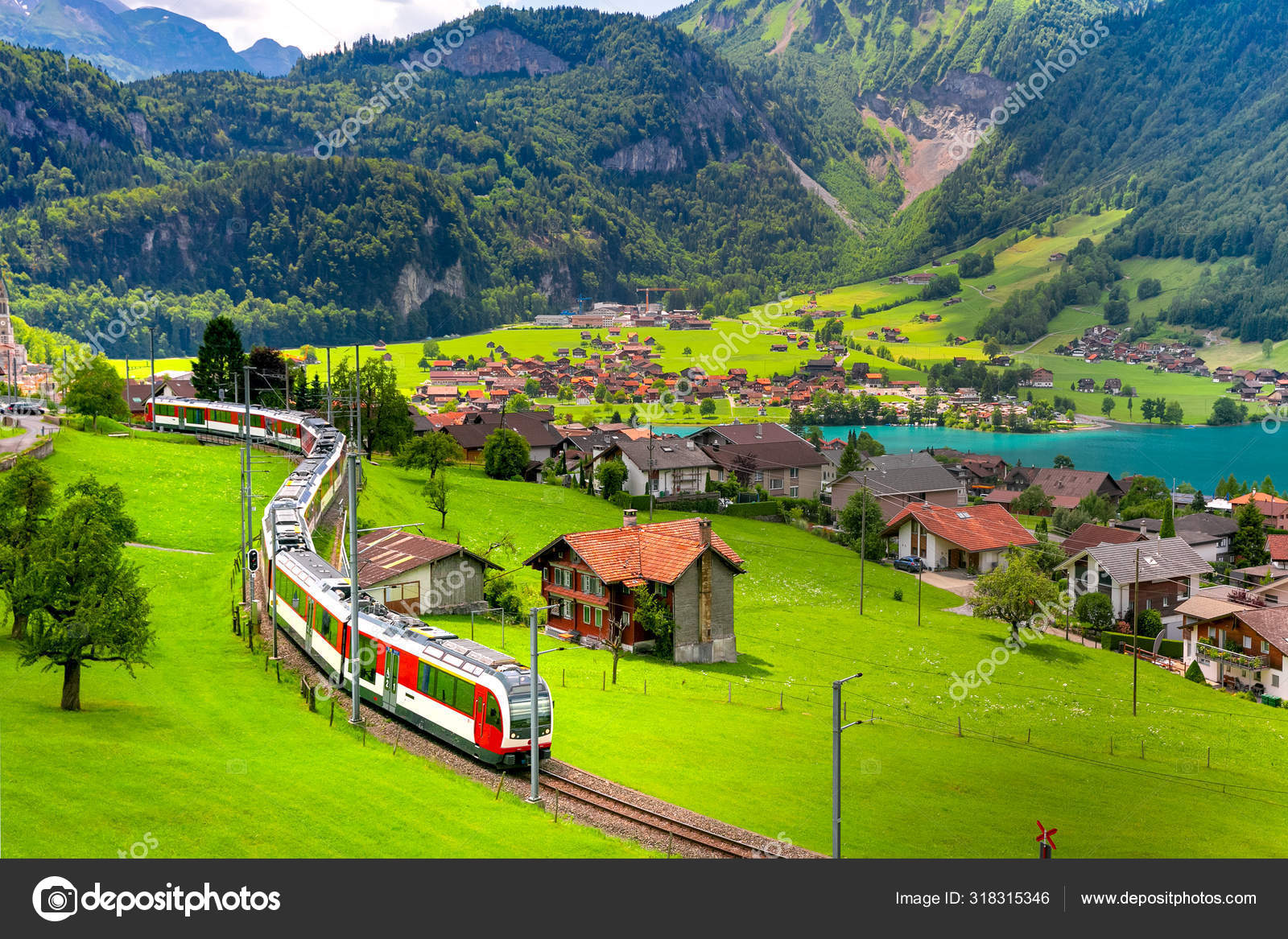 Swiss village Lungern, Switzerland Stock Photo by ©olgacov 318315346