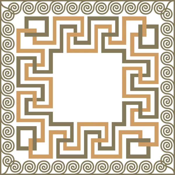 Greek ornament Meander — Stock Vector