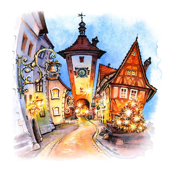 Rothenburg ob der Tauber, Niemcy — Zdjęcie stockowe