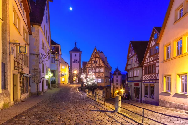 Christmas Rothenburg ob der Tauber, Alemanha — Fotografia de Stock