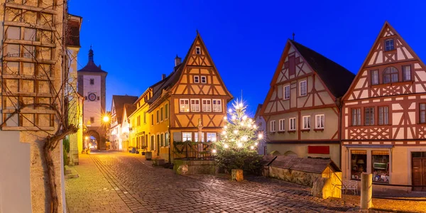 Christmas Rothenburg ob der Tauber, Alemanha — Fotografia de Stock