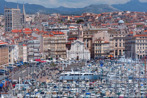 Old Vieux Port Marseille, Francia — Foto Stock