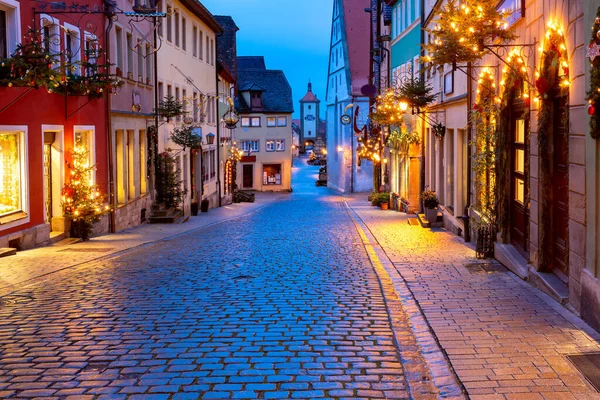 Christmas Rothenburg ob der Tauber, Německo — Stock fotografie