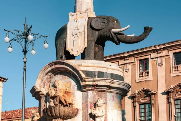 Liotru, símbolo de Catania, Sicilia , — Foto de Stock