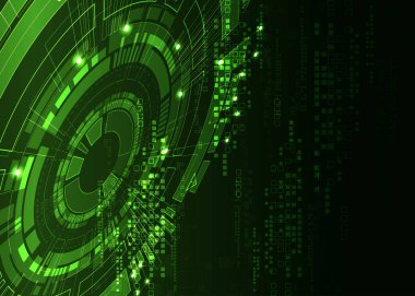 Soyut dijital teknoloji arka planı. vektör illüstrasyonu