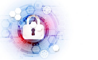 Güvenli dijital yer. Sanal gizli, yapısı noktasý baðlantýsý, programlama koruma, asma kilit düzeni sistem, vektör çizim