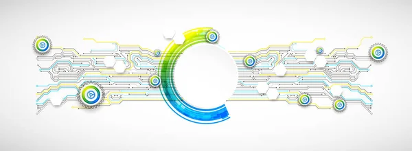 Abstract Technology Circuit Board Communication Concept — Stock Vector