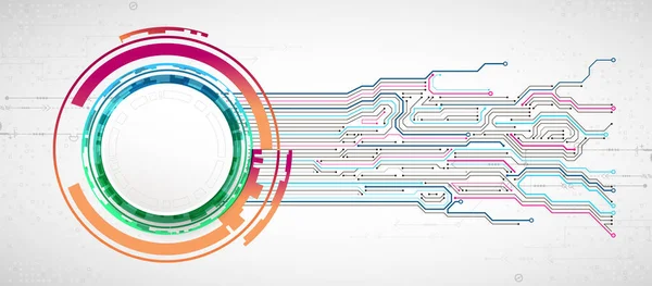 Abstract Technology Circuit Board Communication Concept — Stock Vector