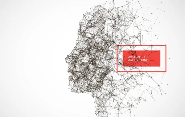 Conceito Inteligência Artificial Plexo Concepção Criativa Cérebro Ilustração Ciência Vetorial — Vetor de Stock