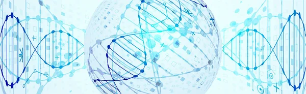 과학적 Dna 분자가 일러스트 — 스톡 벡터