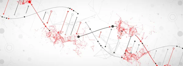 Научный Шаблон Абстрактный Фон Молекулами Днк Векторная Иллюстрация — стоковый вектор