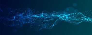 Soyut arkaplan. Parçacık sıvı dinamik akışı. Moda sıvısı kapağı tasarımı.