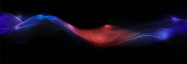 Müzik arka planı. Ses dalgaları ekolayzır vektör kavramı.