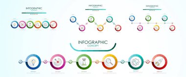 Bilgi Grafikleri seti. İş konsepti.