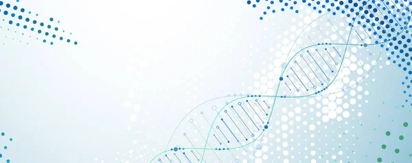 과학적 Dna 분자가 일러스트 — 스톡 벡터