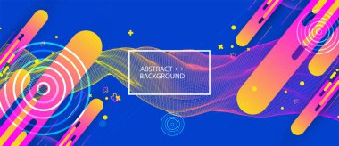 Soyut parlak geometrik arkaplan. Vektör illüstrasyonu