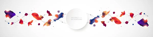 Молекулы Днк Шаблон Науки Абстрактный Фон Векторная Иллюстрация — стоковый вектор