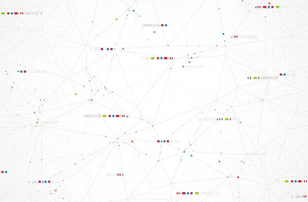 Drahtgitterhintergrund Mit Plexus Effekt Futuristische Vektorillustration — Stockvektor