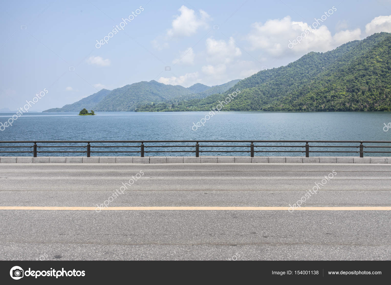 Road side view mountain and sea background Stock Photo by ©Kris 154001138