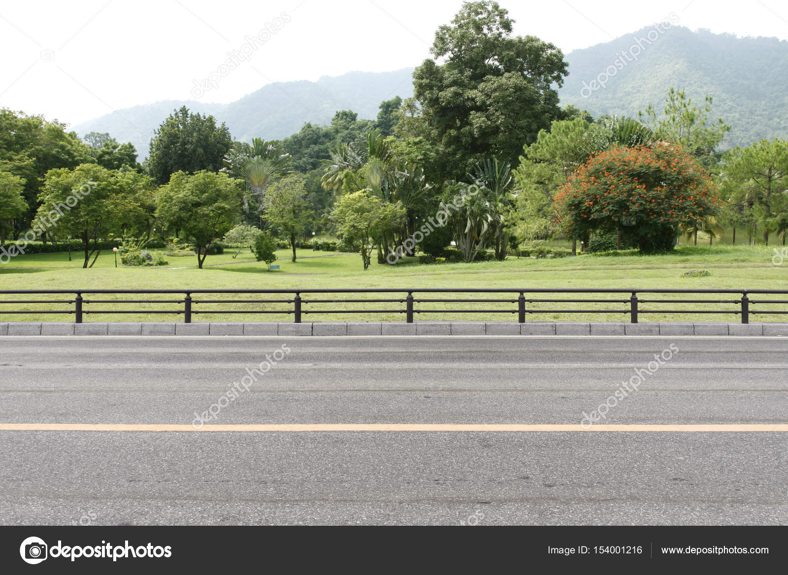 Road side mountain view background Stock Photo by ©Kris 154001216