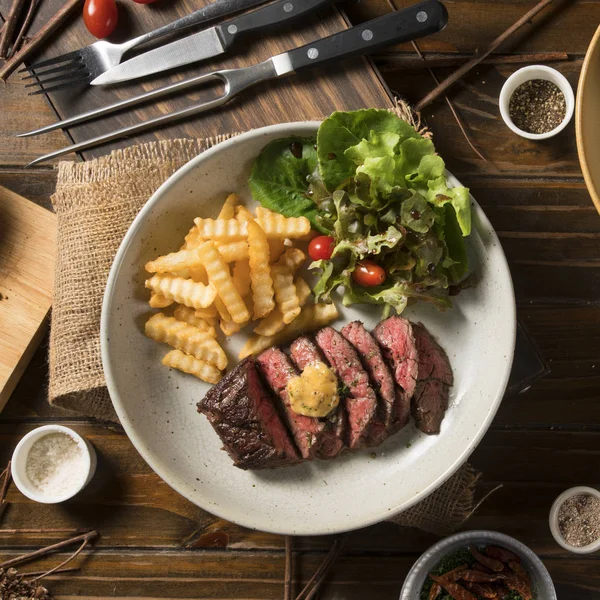 Ritka grillezett pácolt marhahús — Stock Fotó